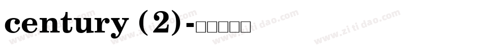 century (2)字体转换